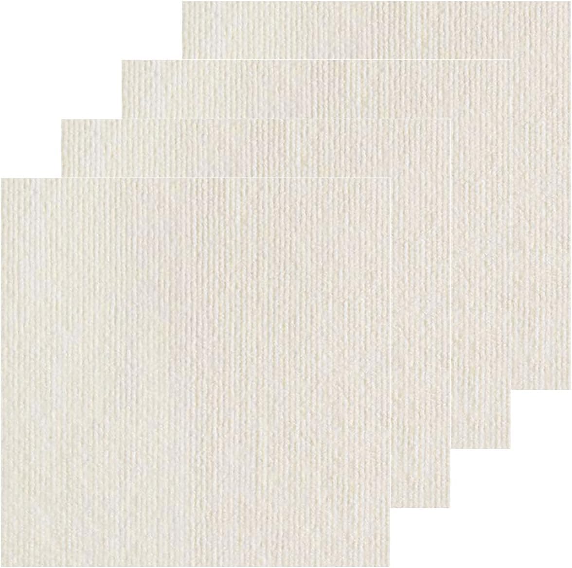 Photo 1 of 12x12 Inch Peel and Stick Carpet Tiles with Soft Pad, Self-Adhesive Removable Floor Squares for Bedroom, Office, Rental, Easy DIY Installation (30, White)
