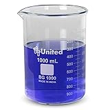 United Scientific™ (1,000mL) 1 Liter Beaker - Low