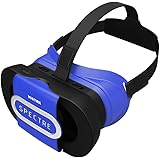 VIOTEK Spectre Folding Virtual Reality VR Headset Phone Accessory - Lightweight Glasses with Collapsible Case for Samsung Apple iPhone LG HTC Motorola Nokia Google Pixel and More!