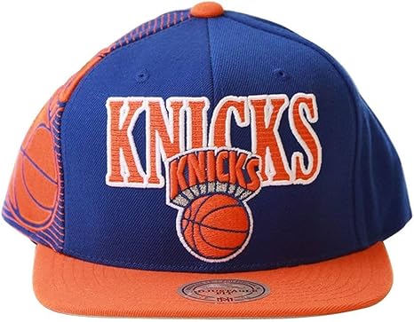 New York Knicks Blue Orange Laser Stitch Extra Side Logo Snapback At Amazon Men S Clothing Store Baseball Caps