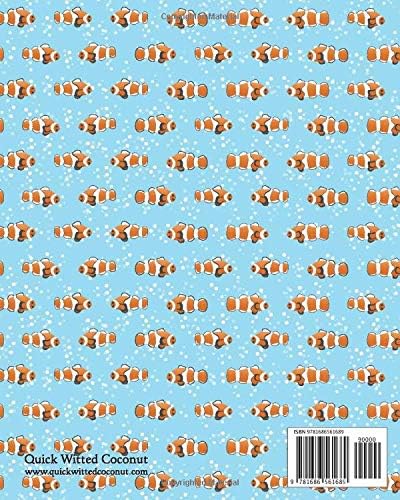 Clown Fish Notebook - Ruled Pages - 8x10 - Large (Blue) - Image 3