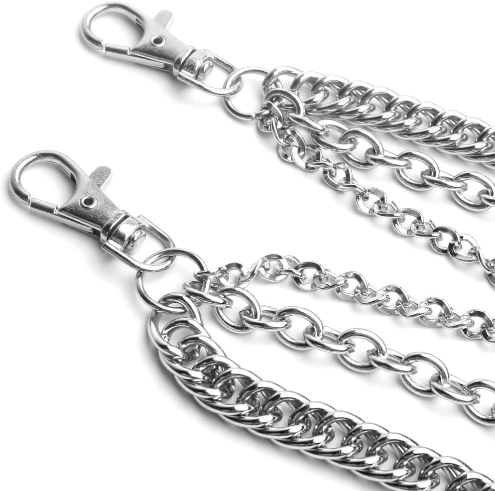 StillCool Wallet Chain, Punk Rock Style Keychain Suitable For Belt Loop, Purse Handbag Strap, Keys, Wallet and Traveling
