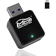 MMB Mini Wireless Carplay Adapter, 2025 Carplay Adapter for Apple iPhone, Plug & Play, Smallest, Fastest for Converts OEM Wired to Wireless Car Play Only for Car Model 2017+ and iOS 10 USB & Type-C