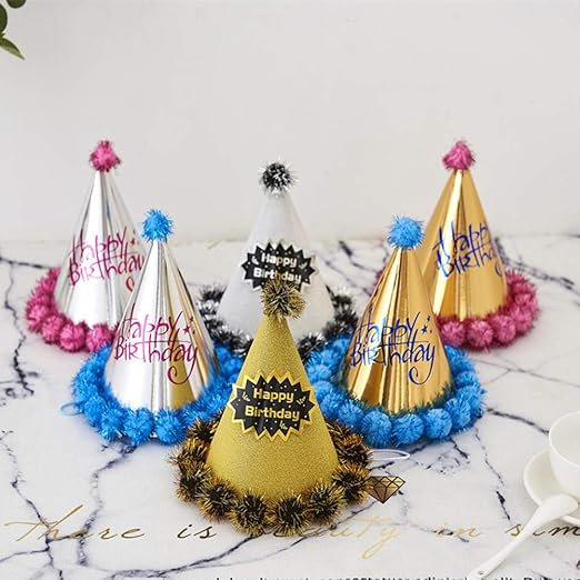 Amazon Co Jp Bestoyard 誕生日帽子 バースデー帽子 誕生日 クリスマス パーティー ペーパーハット お祝い 大人 子供用 かわいい 6個セット おもちゃ