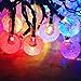 Sogrand 60LED 36FT,Solar String Lights,4Color Crystal Ball,Solar Lights Outdoor,String Lights,Solar Garden Lights,for Garden,Party,Dinner,Bedroom,Festival,Patio,Yard,Landscape