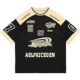 Aelfric Eden 90s Oversized T Shirts Unisex Graphic Jersey Printed Casual Tees Streetwear Vintage Summer Top Tshirt