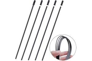 HobbyPark Universal Soft Plastic Antenna Tube with Cap Black for RC Car FPV Drone Quadcopter Boats Airplane 2.4G Receiver RX (5-Pack) (Black)