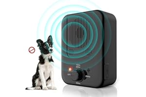 BUBBACARE Anti Bark Device for Dogs Indoor Dog Barking Control Device,3 Modes Dog Barking Deterrent Devices Outdoor,Ultrasonic Anti Barking Device Stop Dog Barking Silencer Safe Bark Box for Dog Training