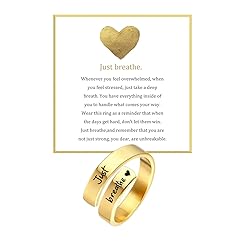 Just Breathe Ring for Women Adjustable