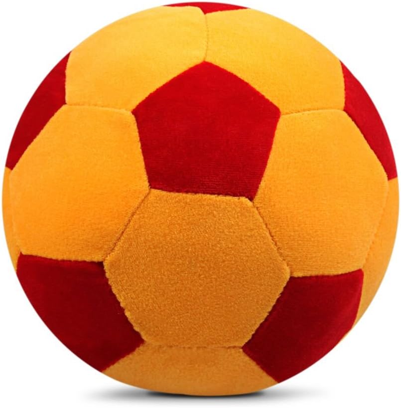 Richy Toys Stuffed Soft Toy Plush Ball Kids Birthday (Red-Yellow) 20cm
