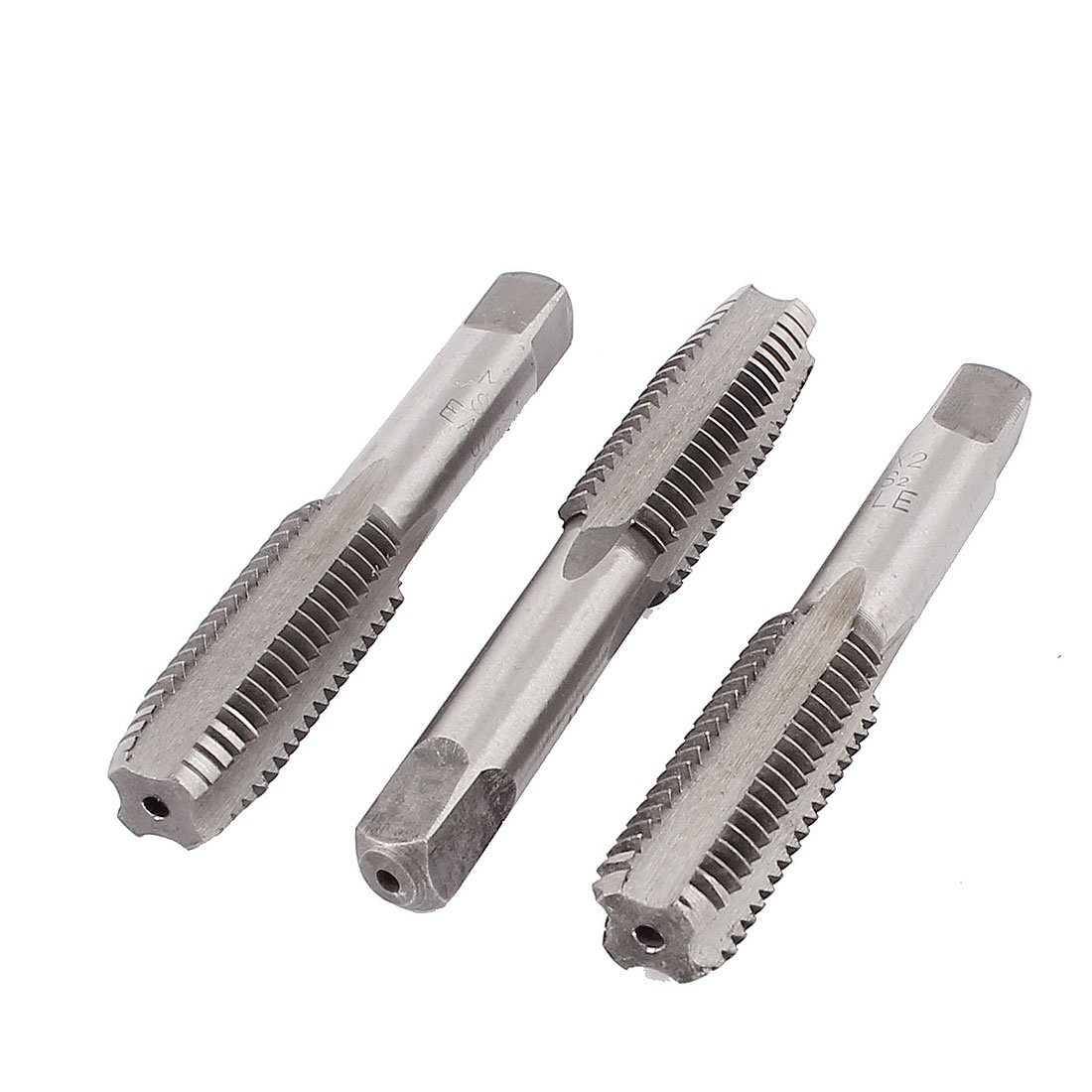 Sourcingmap M14 Cutting Dia 4 Flute HSS Round Shank Machine Metric Thread Tap 3pcs