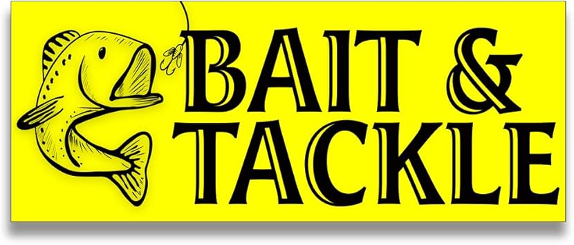 Amazon Com Bait And Tackle Vinyl Banner 5 Feet Wide By 2 Feet
