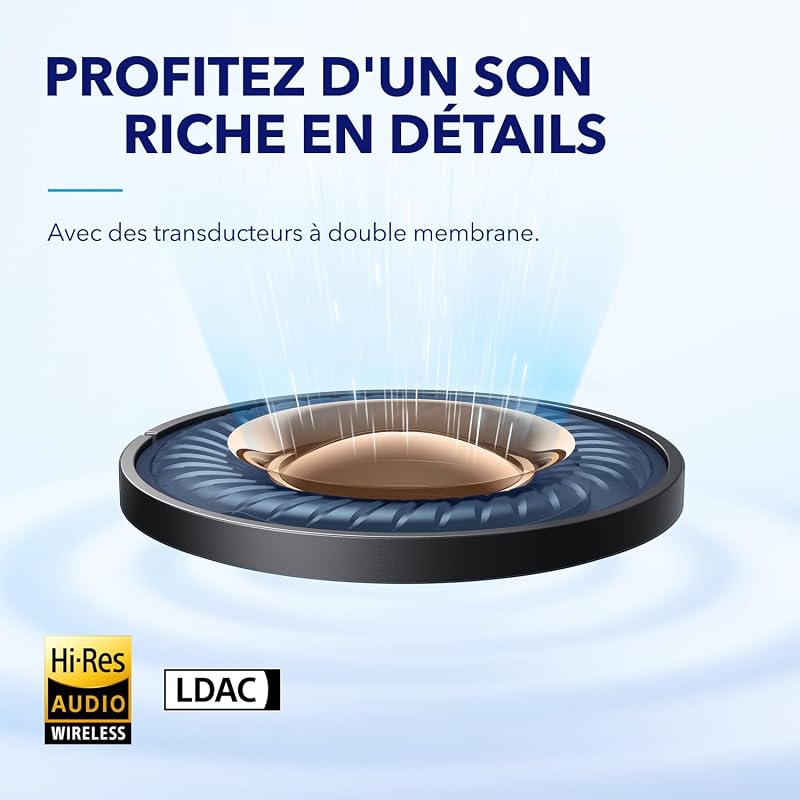 par Anker Space A40 Écouteurs Bluetooth sans Fil