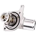 WMPHE Coolant Thermostat Compatible with Chevy GMC Hummer Camaro Corvette Silverado Suburban Tahoe, Sierra Yukon, H2 Engine Thermostat Housing Water Inlet Assembly, Replace 15-11057 12600172 15-10412
