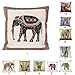 Pink Elephant Cotton Throw Pillow Case Cushion Cover Sofa Home Bed Decor by OOOUSE