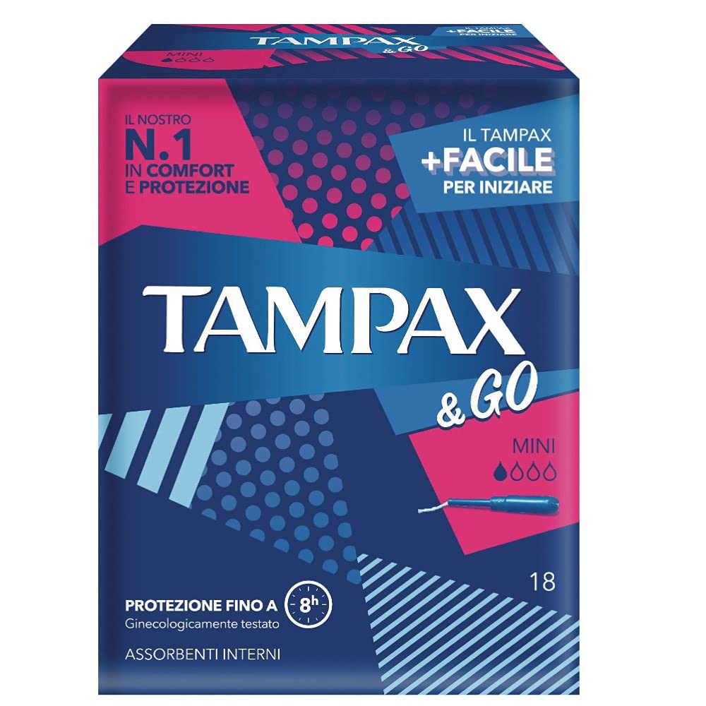 TAMPAX&GO Mini, Pack of 18 Swabs