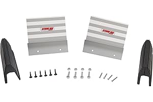 Extreme Max 5001.6801 Aluminum Ramp Kit for 2x8 Boards – Premium DIY Truck & Trailer Loading System with Heavy-Duty Ramp Ends, Grip Plates & Mounting Hardware