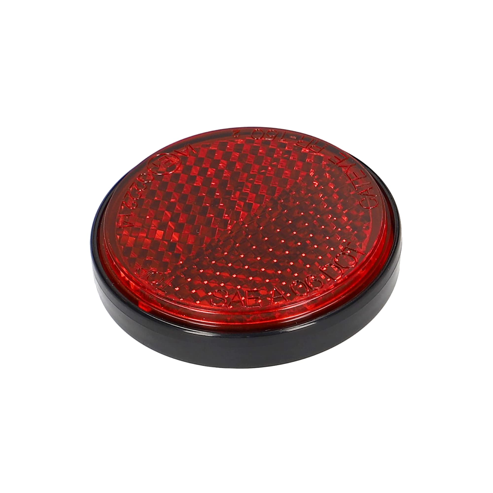 エーモン(amon) 後部反射器(丸) 車検対応 Eマーク認定品 直径約43mm×厚さ約11mm 夜間の視認性向上にも バイク オートバイ 自転車 6960商品画像