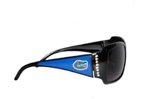 FTH Florida Gators Black Sunglasses with Logo and Crystal Clear Rhinestones for Ladies