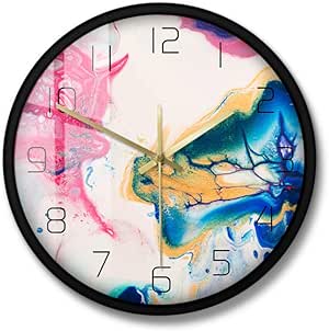 XTSZM Reloj de Pared Deslumbrante de Arte Fluido Decoración Moderna