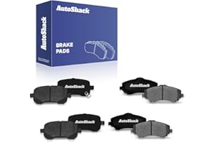 AutoShack Front & Rear Ceramic Brake Pad Set Replacement for 2008-2011 Dodge Grand Caravan 2008-2011 Chrysler Town & Country 