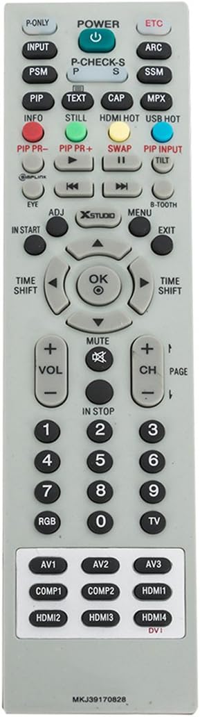 MKJ39170828 Replacement Remote Control Work with LG LCD LED TV 49UH6500 60UH655060 60UH6550-UB 55UH6550 55UH6550-UB 43UH6500 43UH6500-UB OLEDC7P 32LN530B 49UK6300PUE EF95000 65EG9600 65EG9600-U