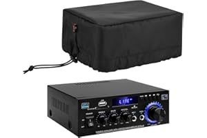 TXEsign Dust Cover Compatible with Pyle Home Audio Amplifier, Dust Case Protective Cove with Elastic Band for AK45 Audio Amplifier