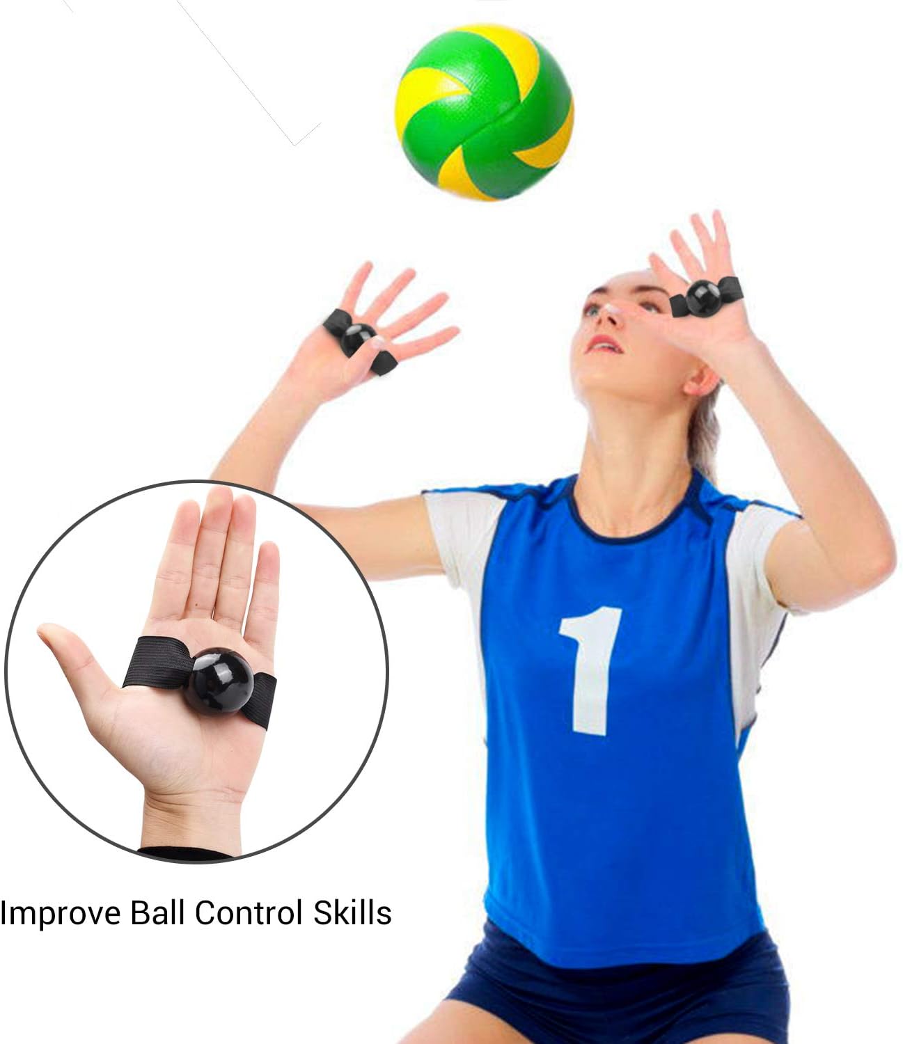 TOBWOLF Volleyball Training Equipment Aid, Elastic Self-Training Volleyball Resistance Band with Adjustable Waist Belt & Ball Pouch & Hand Strap for Practicing Serving, Spiking, Arm Swing Passing : Sports & Outdoors