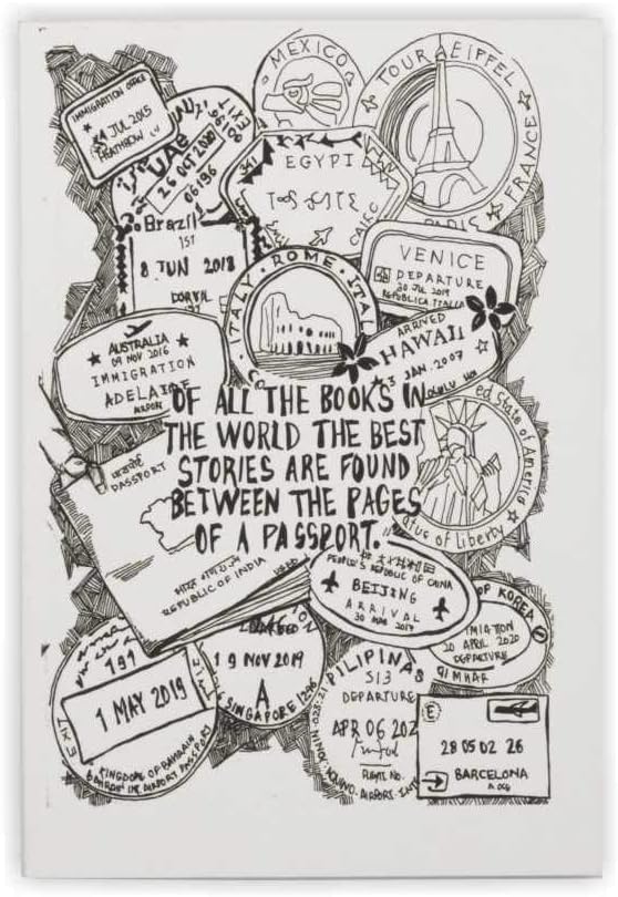 Doodle Dreams Designer Travel Love Softbound Doodle Diary/Notebook (A5|Ruled|200 Pages|10 Seperators)