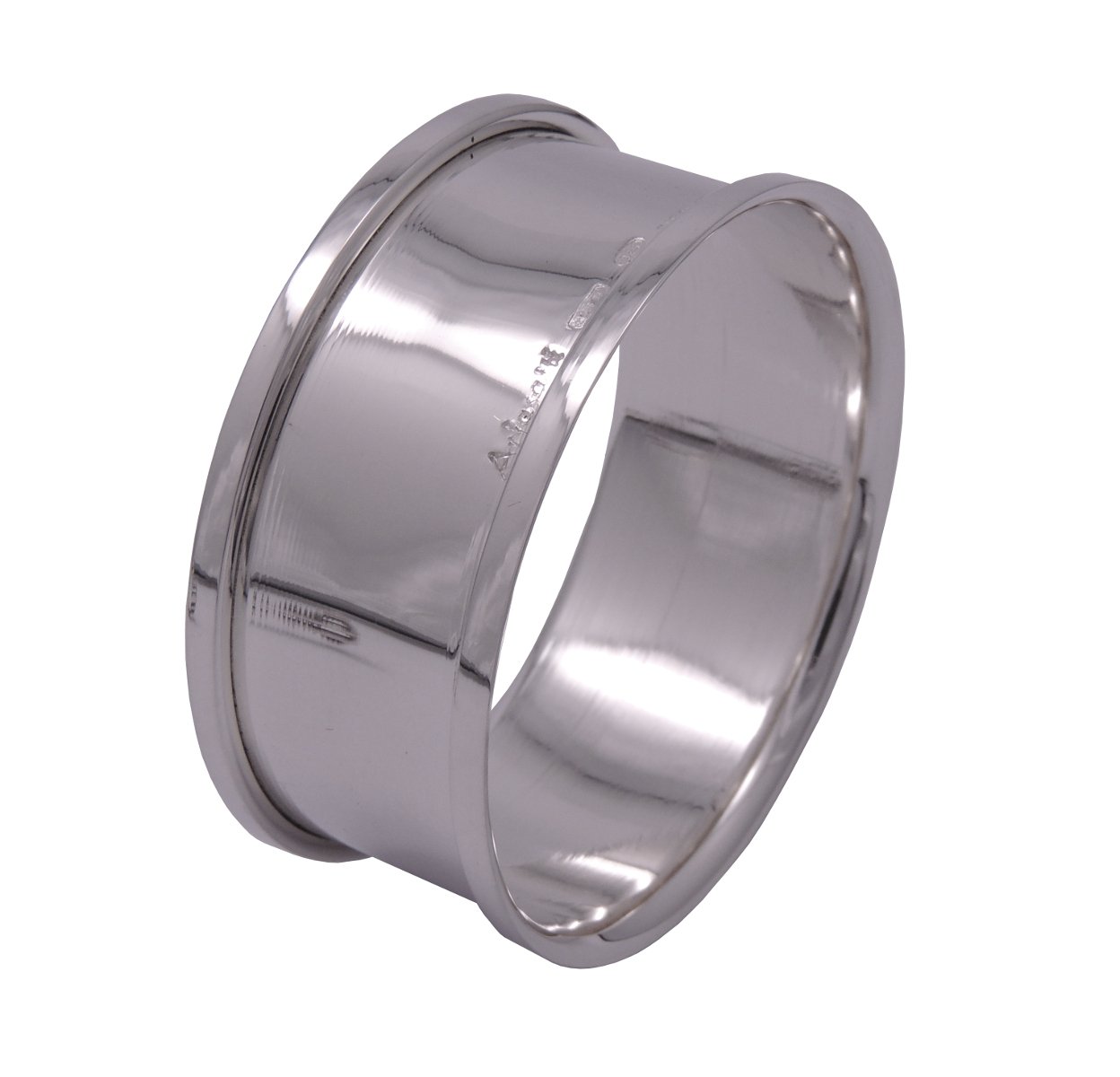 Arfasatti Sterling Silver 925 Round Napkin Ring Hand Made in Italy