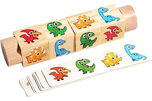 Oshhni Matching Block Puzzles Board Game Interactive Portable Educational Toys Building Cubes Toy for Kids Boys Girls Birthda