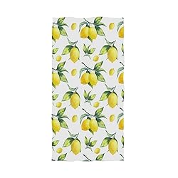 Naanle Stylish Lifelike Lemon Leaves Pattern Soft