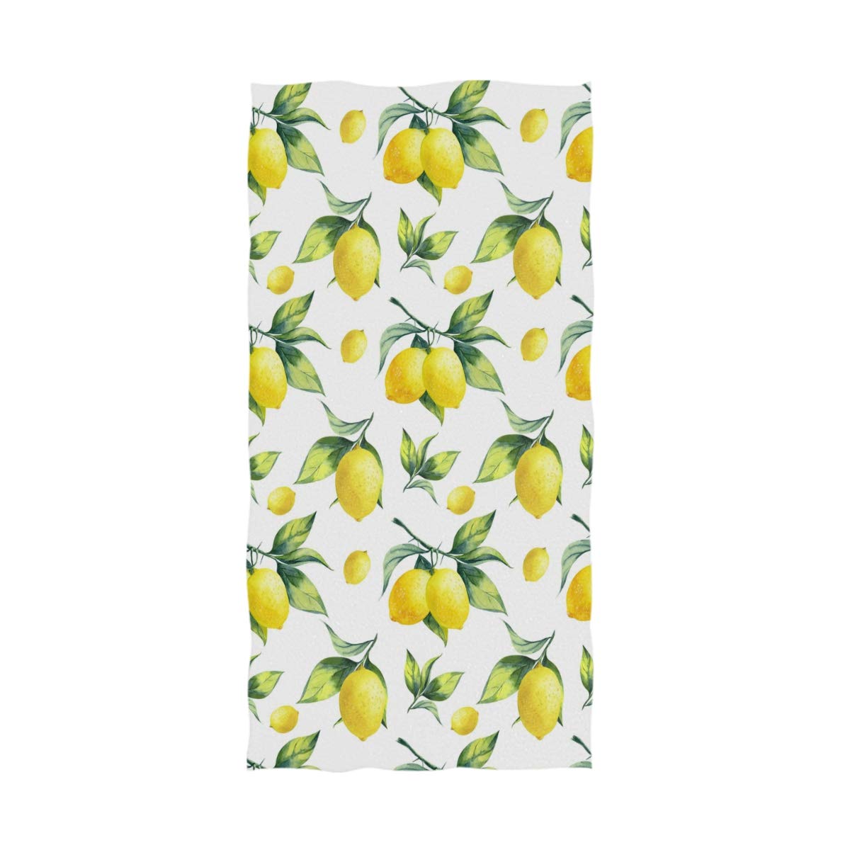 Naanle Stylish Lifelike Lemon Leaves Pattern Soft