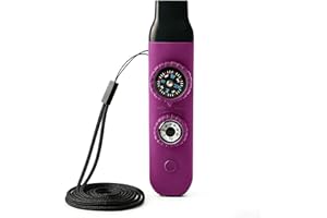 JETFREE Multifunctional Survival Emergency Whistle for Kids with Compass Hiking Survival, Thermometer & Neck Lanyard | Emergency Safety Gear for Hiking, Camping, Kayaking, Boating, Climbing