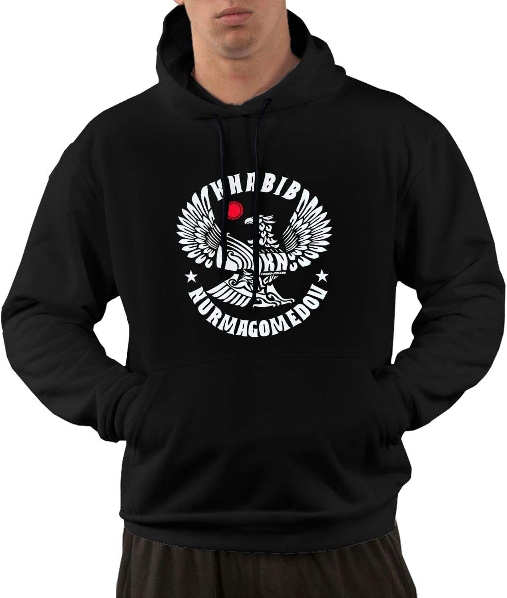 Wuyouhua Khabib Abdulmanapovich Nurmagomedov Men's Sports Sweatshirts & Hoodies Black