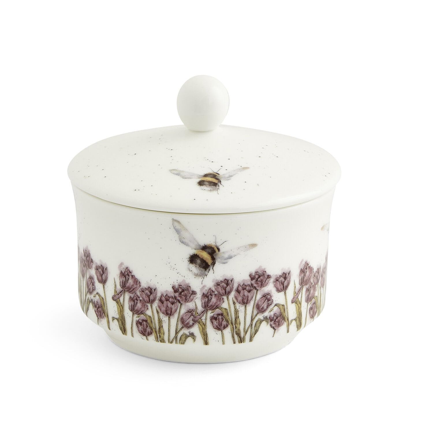 Wrendale Designs by Pimpernel Bumble Bee Covered Sugar Pot, Multi Coloured, (WNOP3926-XW)