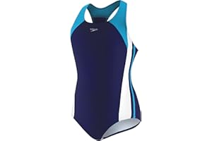 Speedo Girl's Swimsuit One Piece Infinity Splice Thick Strap