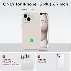 Vooii Compatible with iPhone 15 Plus Case, Upgrade