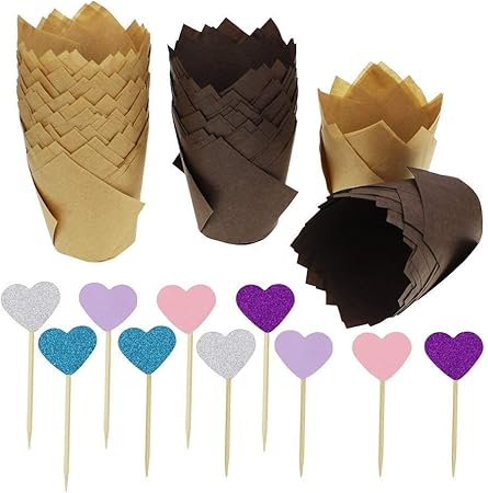 Faistongateau Confezione Da 0 Pirottini Di Carta Colore Marrone Utensili Da Cucina Casa E Cucina Zlineproducts Com