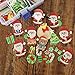 GEORLD 48 Pcs Wafer Edible Christmas Paper Party Cake & Cupcake Toppers Decoration