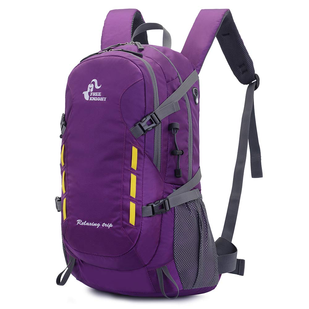 40L Lightweight Daypack Cycling Hiking Waterproof Travel Backpack, Purple, 40L(53*33*20cm / 20.9*13*7.9 inches)