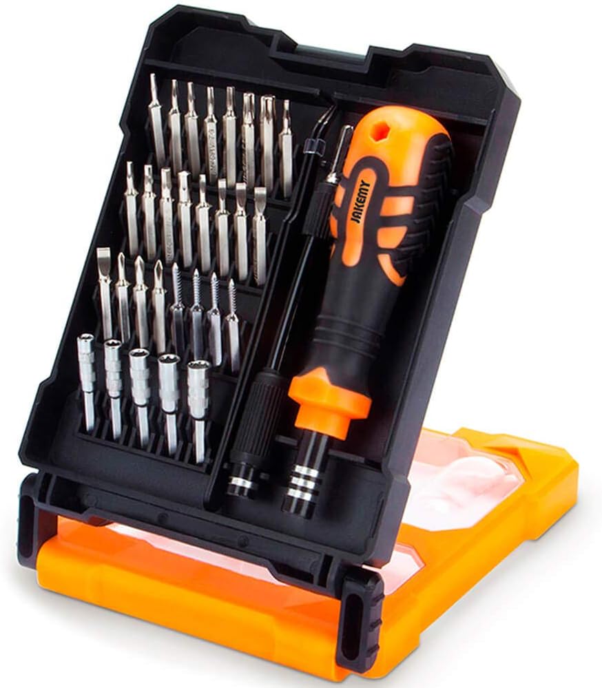 JAKEMY Precision Screwdriver Set Magnetic Repair Tool Kit for Electronics - 33 in 1 Professional Multi-Functional Screwdriver & Socket Set for Cellphone, Computer, PS4 playstation, Laptop, pc, Glasses - - 