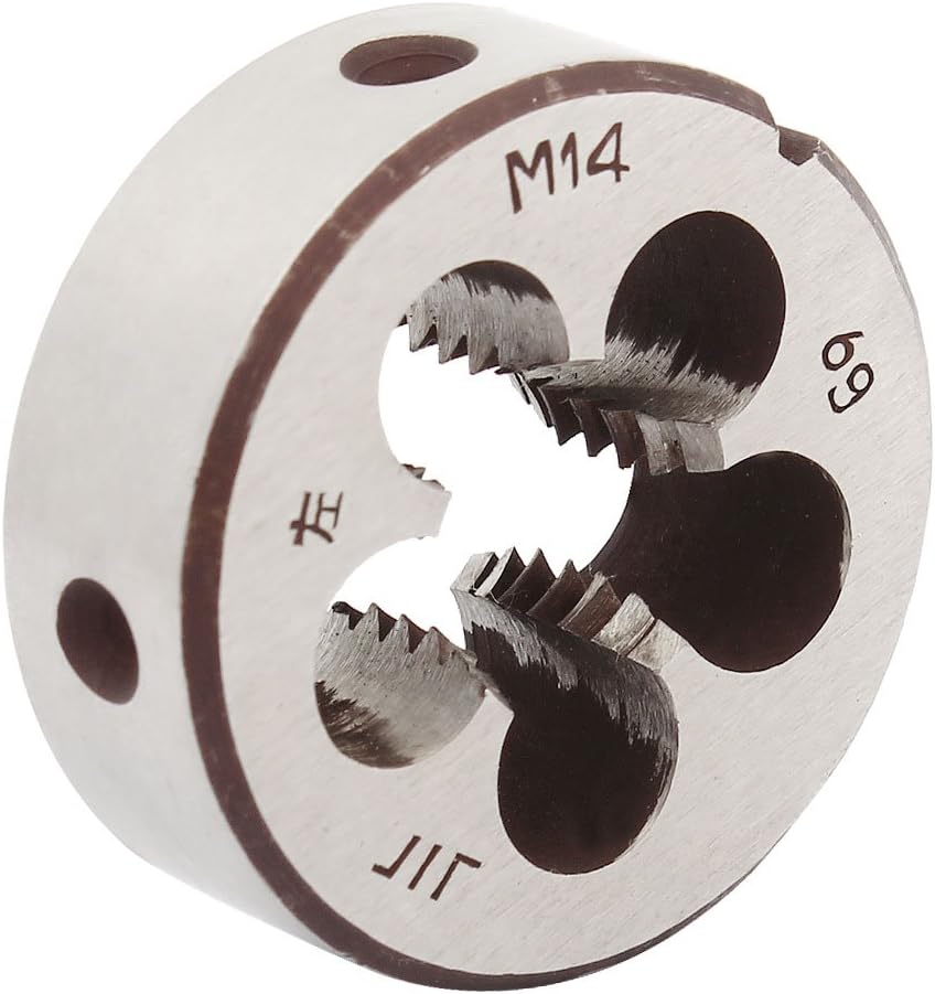 Aexit 38mm Outside Dia 14mm Thickness M14 Round Thread Die Left Hand (2229d482a20bda61742cb4cee269b48b)