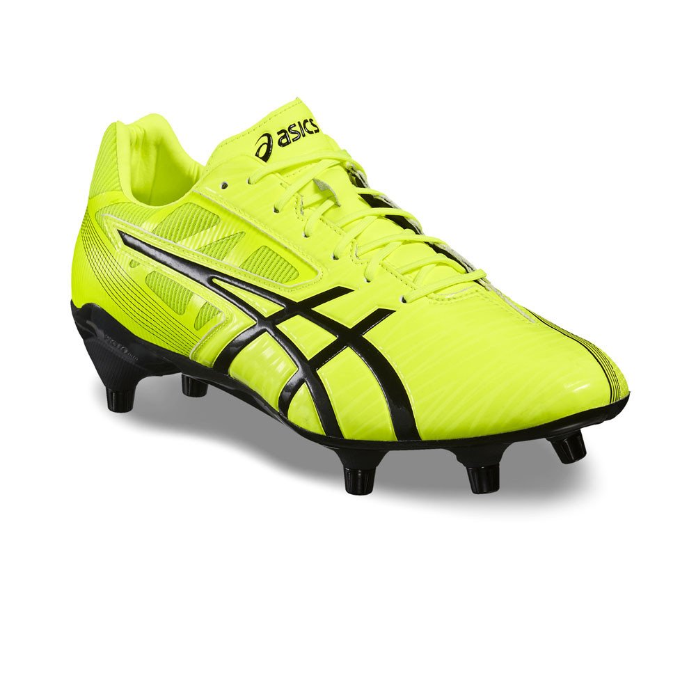 yellow asics rugby boots