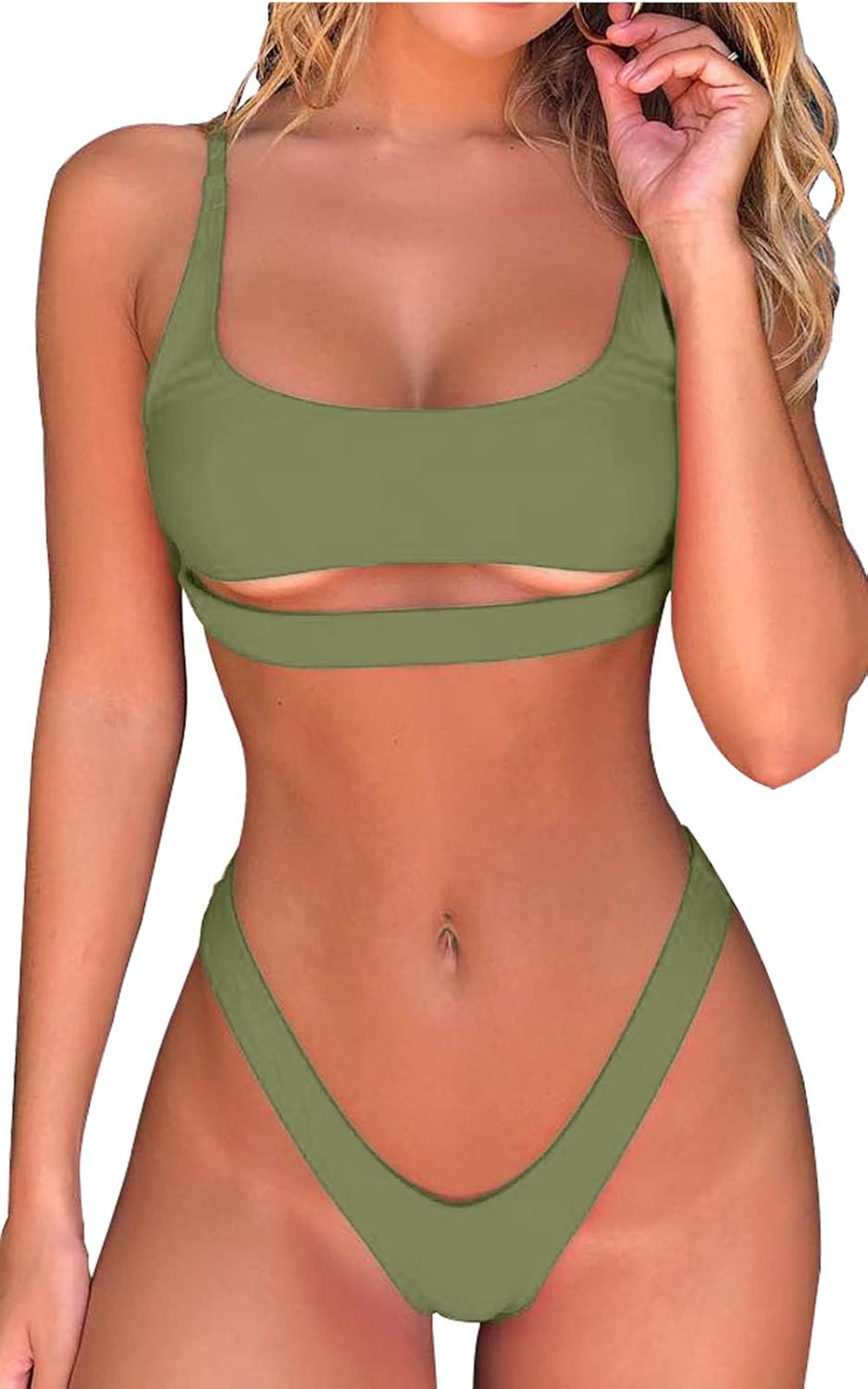 bikini cut out top