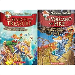 Buy Kingdom Of Fantasy 6 The Search For Treasure Geronimo Stilton Kingdom Of Fantasy The Volcano Of Fire 5 Geronimo Stilton Set Of 2 Books Book Online At Low Prices In India