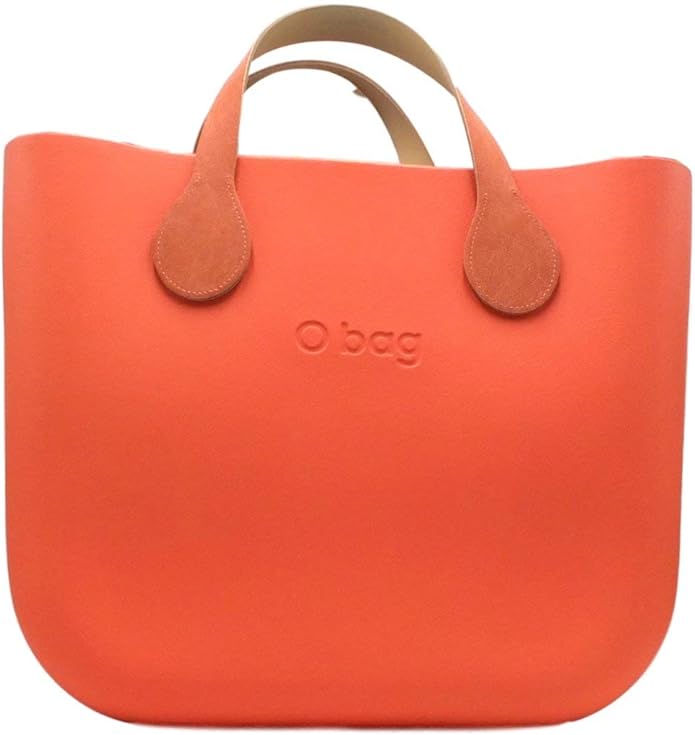 OBAG WOMEN'S SHOPPING BAG ORANGE COLOR BAG AND REMOVABLE HANDLES