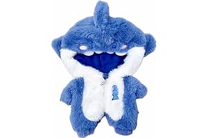 WEIRAN 17cm Doll Clothes, Outfits for Clothes Set, Dolls Keychain Accessories, Faking Animal Style Outfit Jumpsuit