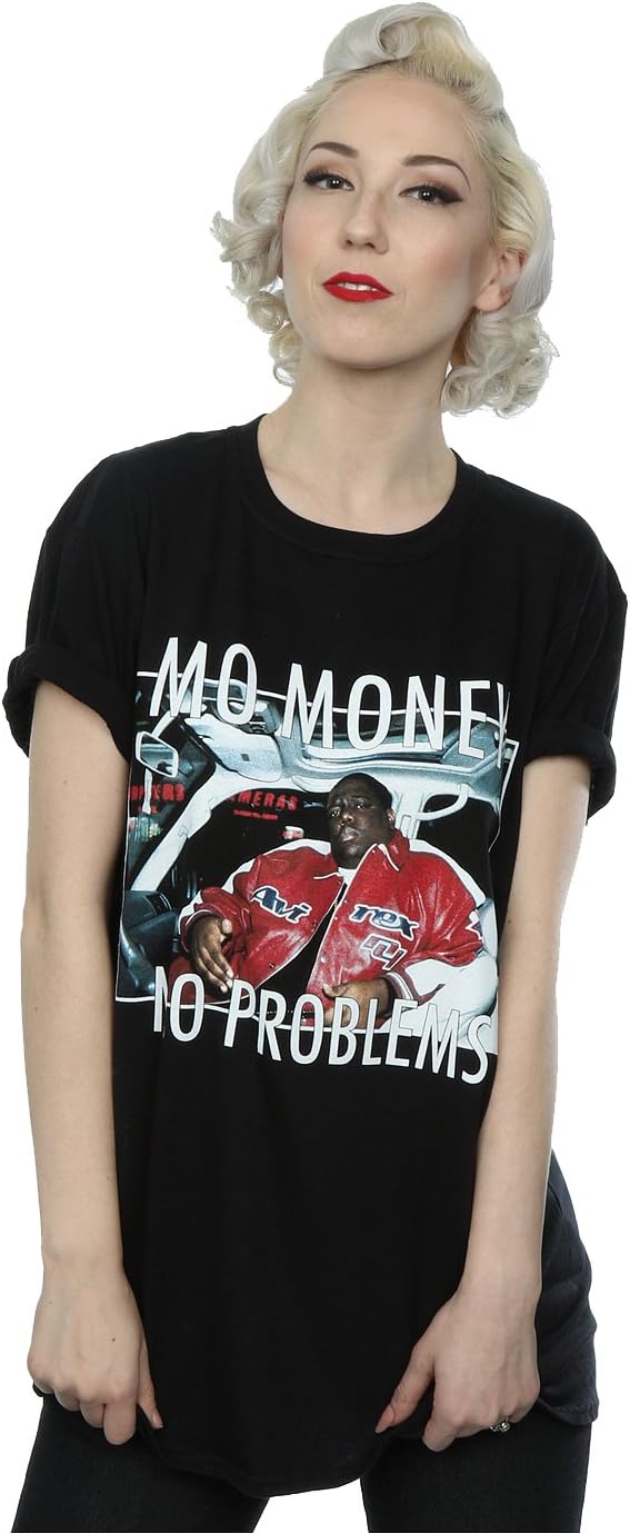 Homage Women's Notorious Big Mo Money Mo Problems Boyfriend Fit T-Shirt