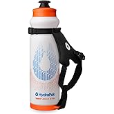 HydraPak Tempo Pro 400ml - Handheld Running Squeeze Bottle for Training and Race Day Hydration with Removable Strap (400ml/13oz) - White